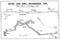 NPC J87 Ingleborough Cave - Gothic Arch Sump